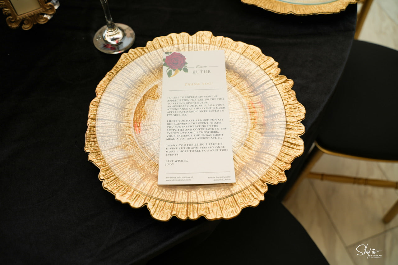 50 Gold Charger Plates