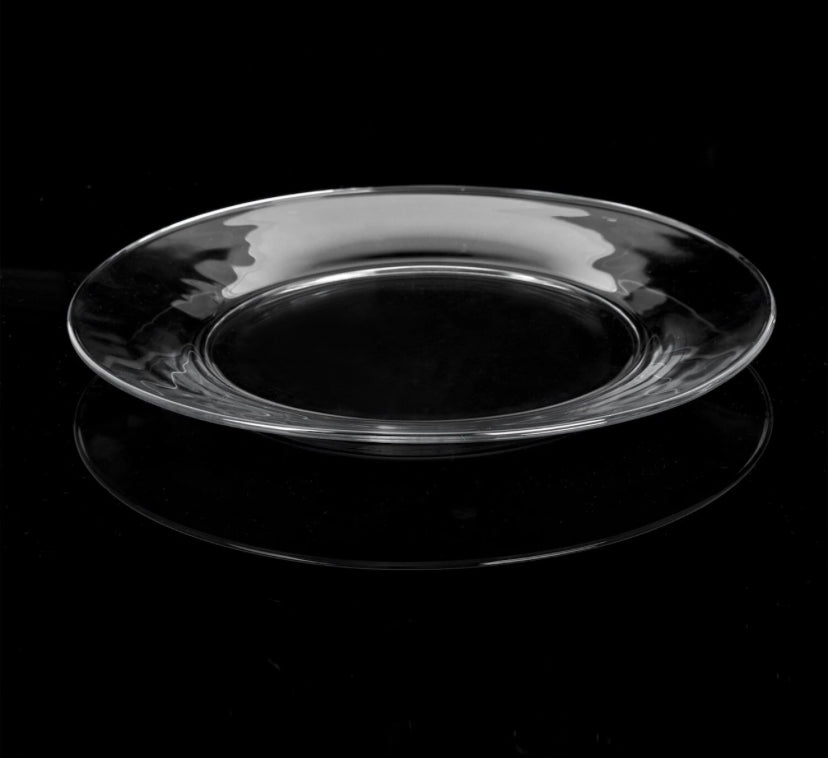 50 Clear Glass Dinner Plates