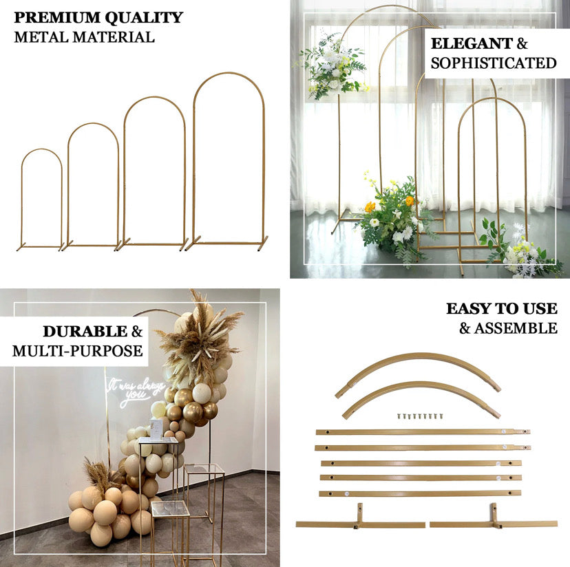 Gold Metal Arch | Set Of 4